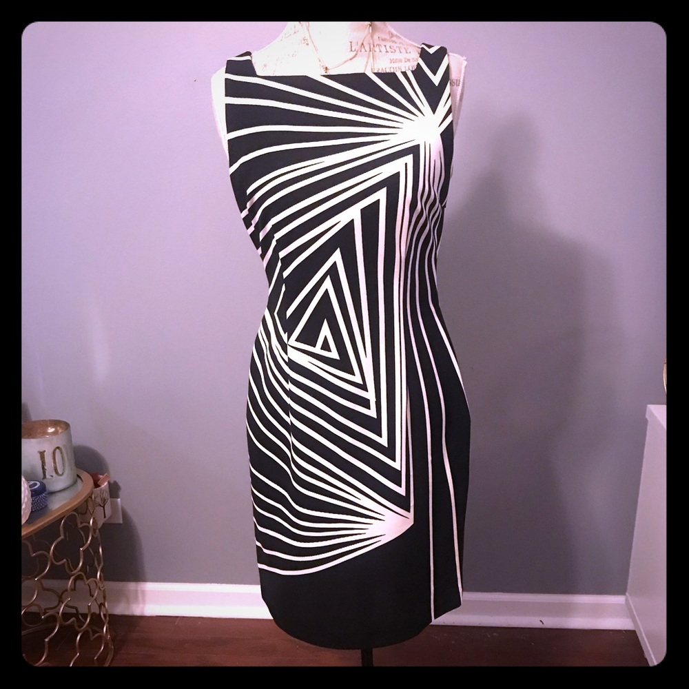 Black and white dress